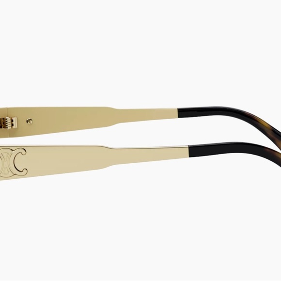 CELINE Metal Triomphe Geometric Sunglasses, 54mm - Picture 3 of 4